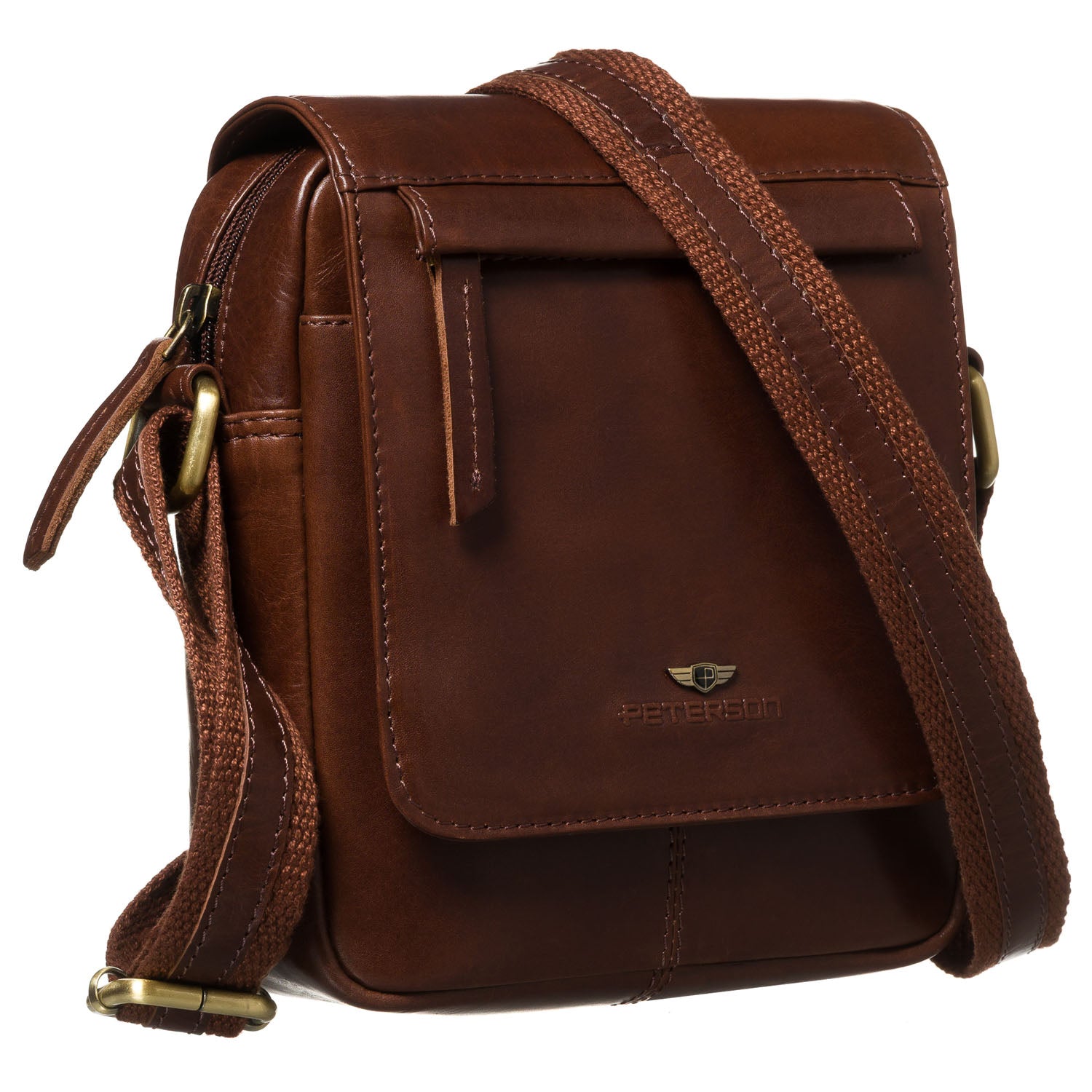 Didelė rankinė vyrams Peterson, ruda 6903