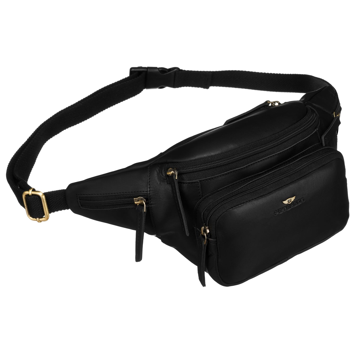 Maža rankinė vyrams Peterson, juoda 6910