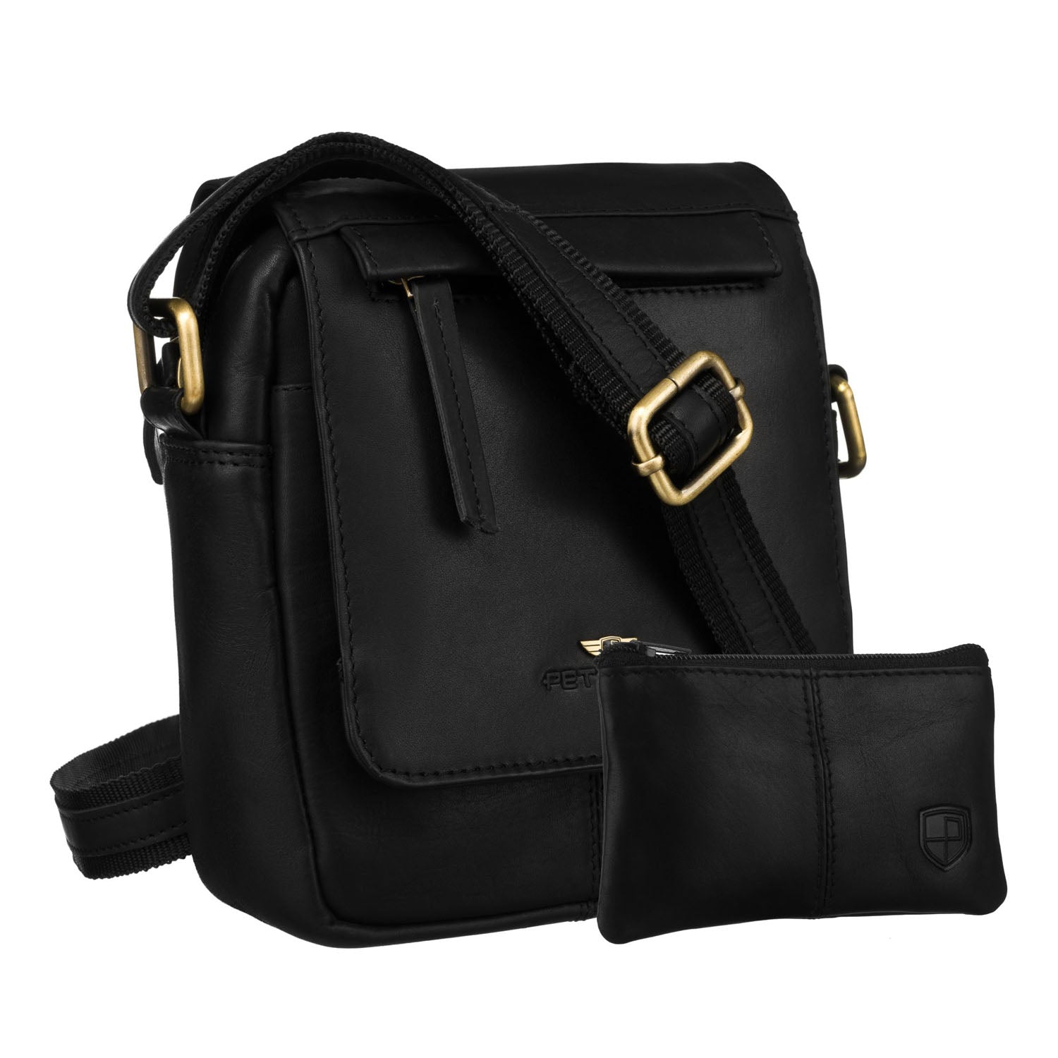 Didelė rankinė vyrams Peterson, juoda 6897