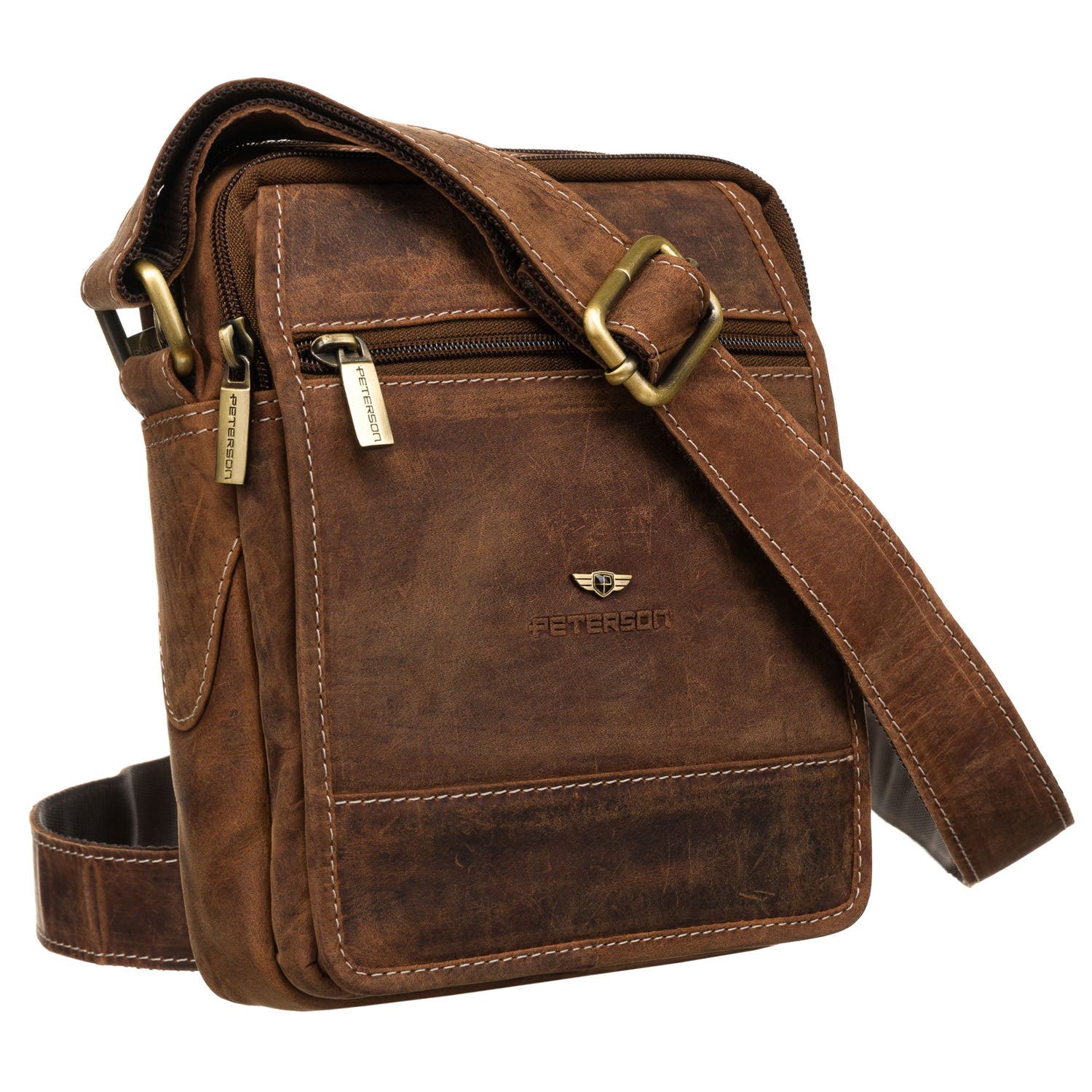 Rankinė vyrams Peterson, ruda R360