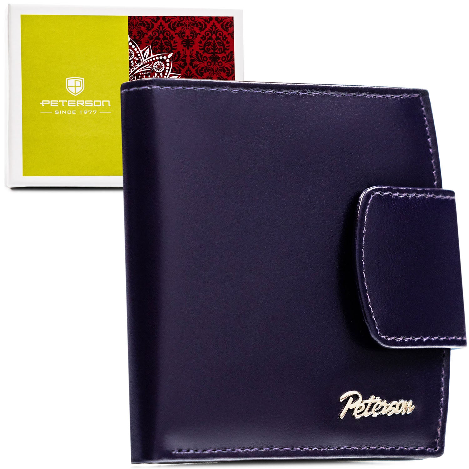 Vidutinė piniginė moterims Peterson, violetinė PT88