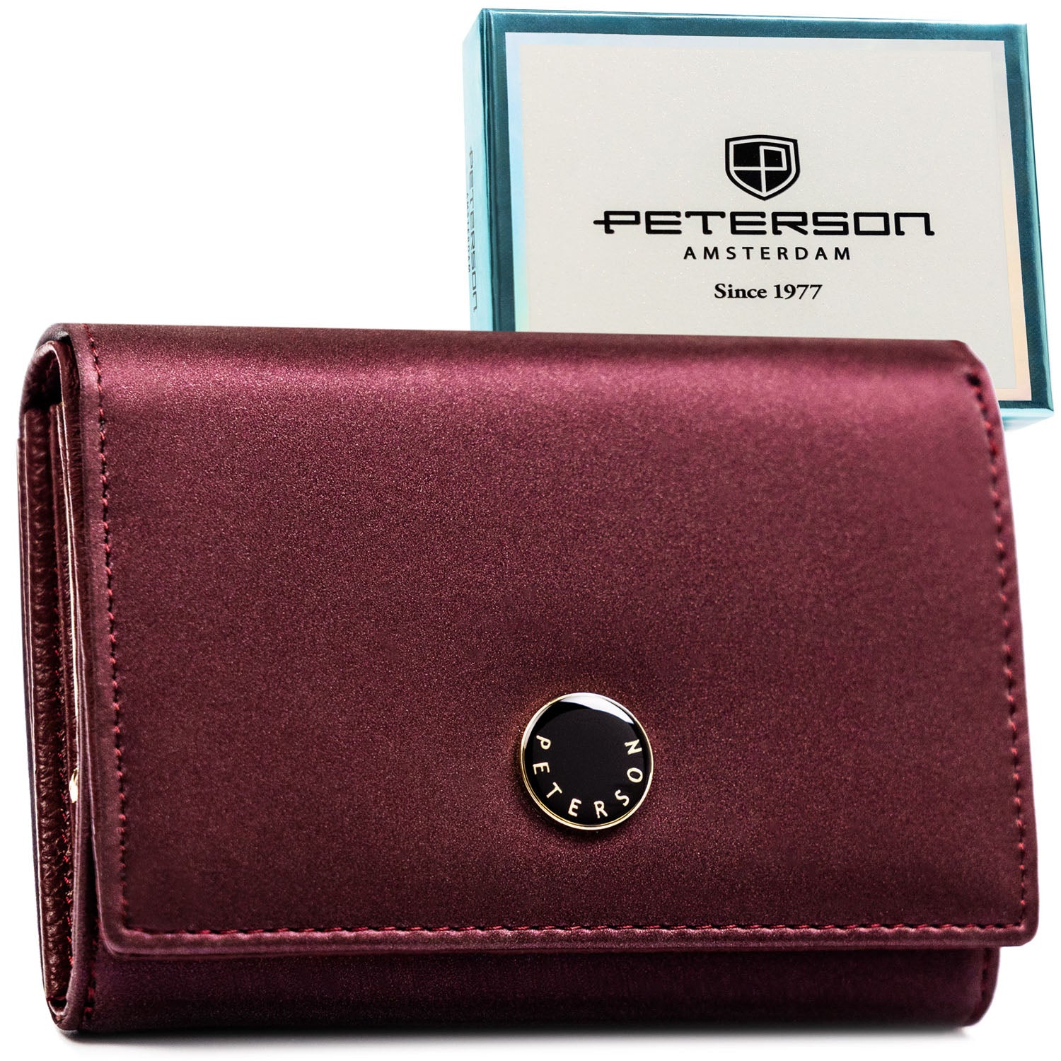 Vidutinė piniginė moterims Peterson, violetinė PT90