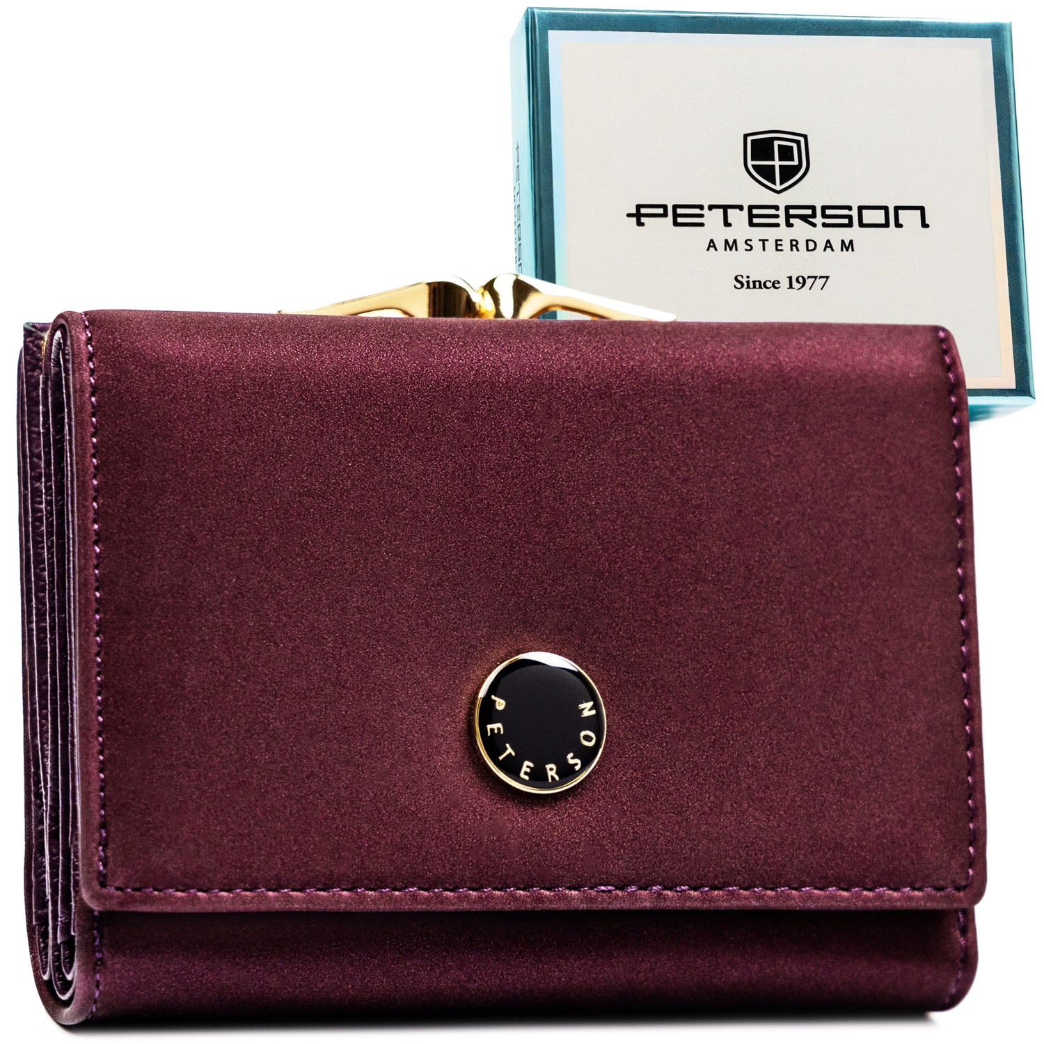 Vidutinė piniginė moterims Peterson, violetinė PT68