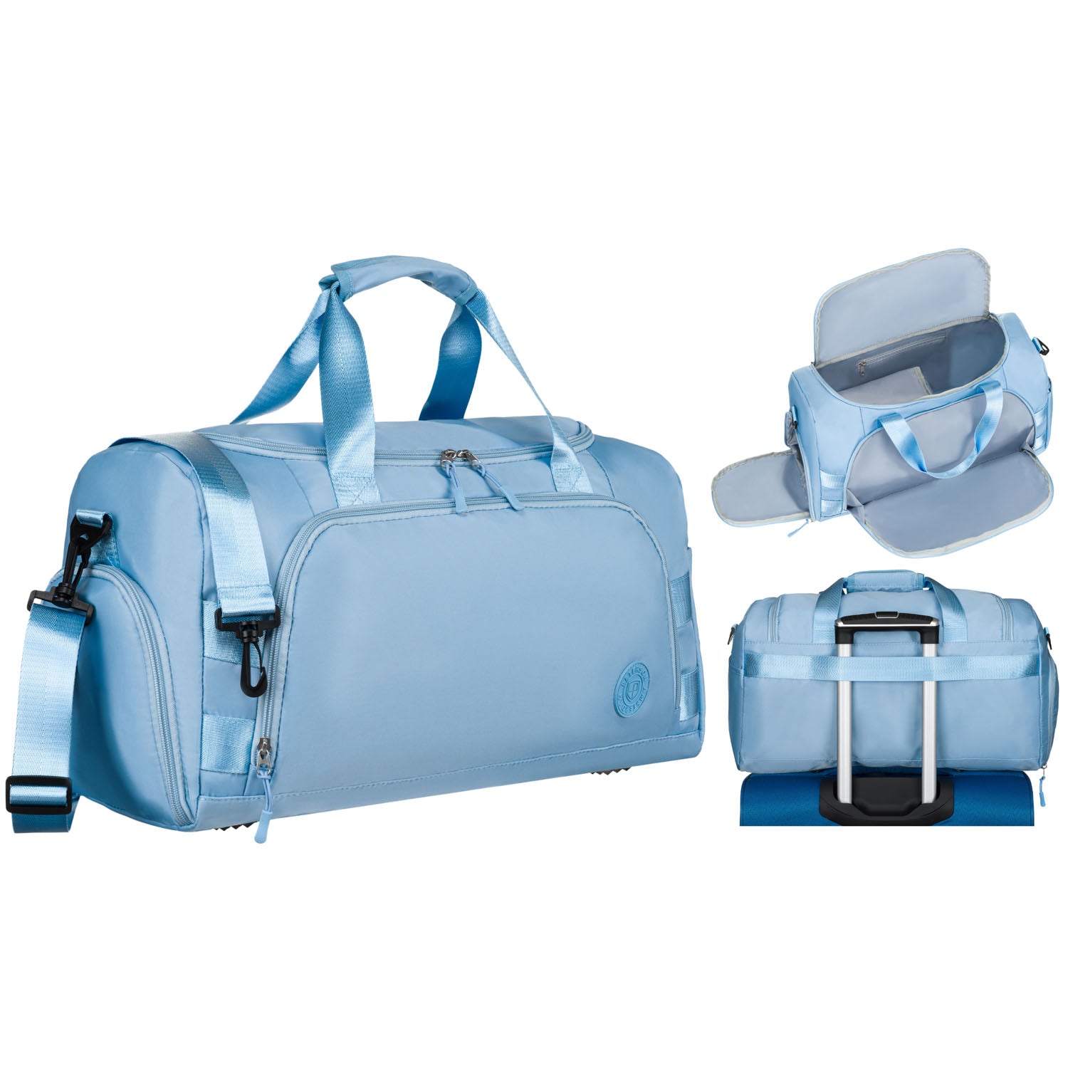 Didelė kelioninė rankinė moterims Peterson, žydra