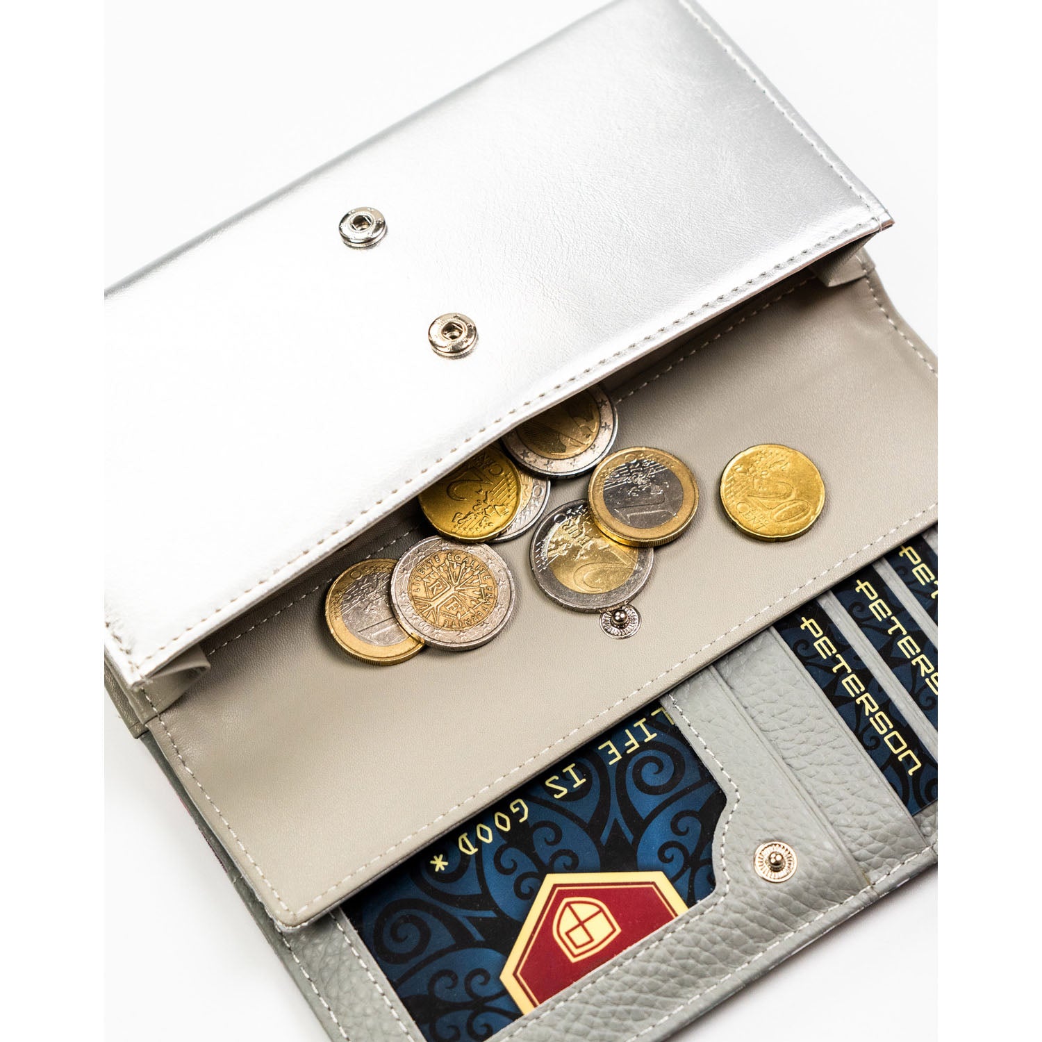 Vidutinė piniginė moterims Peterson, įvairiaspalvė PT24