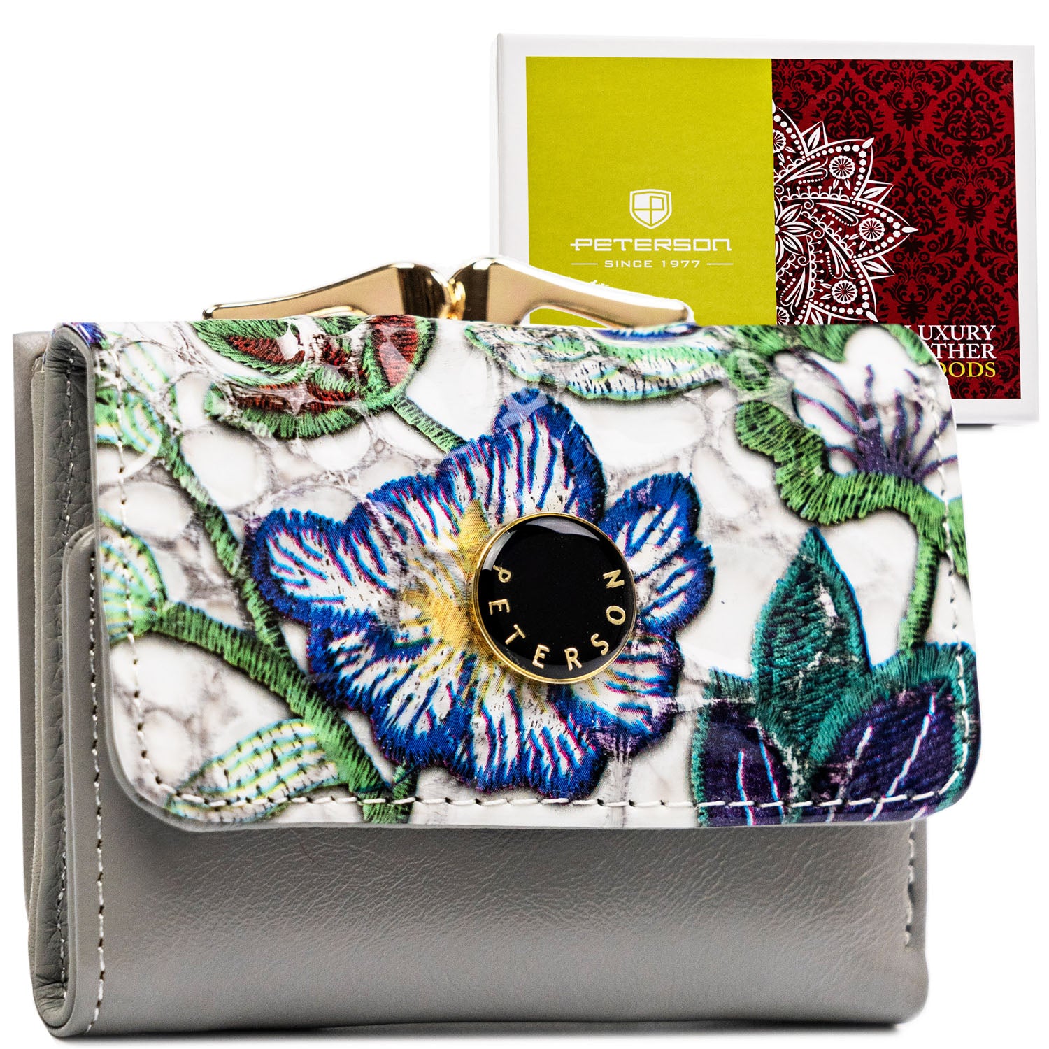 Maža piniginė moterims Peterson, margaspalvė PT31