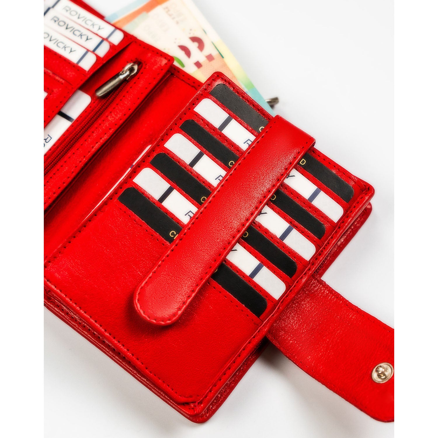 Piniginė moterims Rovicky, raudonas N458