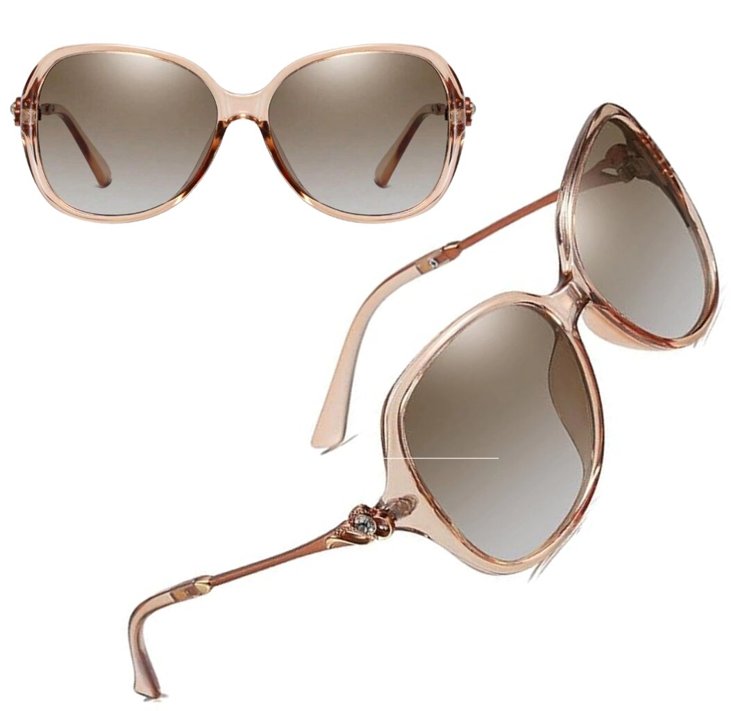 Poliarizuoti akiniai nuo saulės moterims A34 rudi