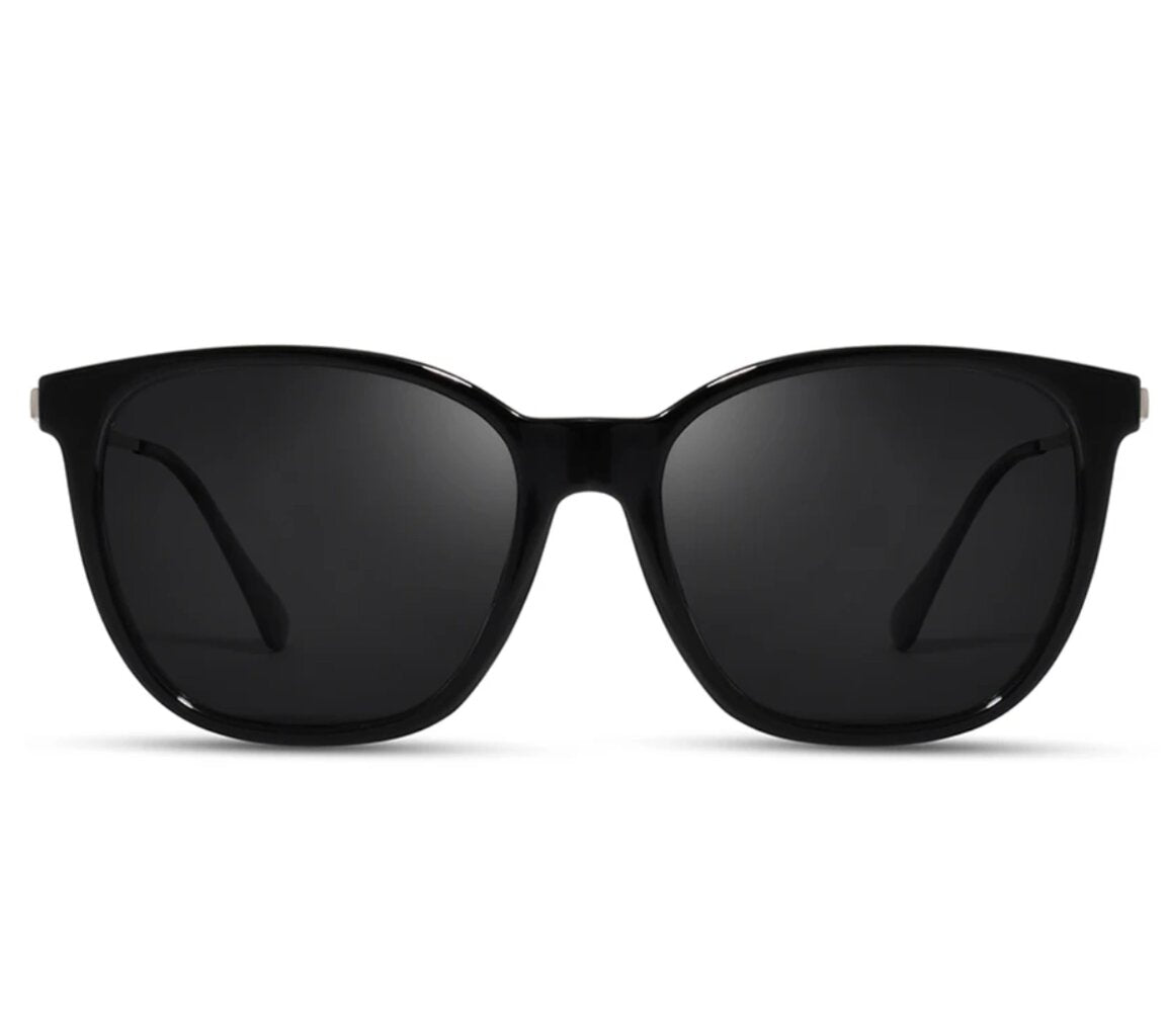 Poliarizuoti akiniai nuo saulės moterims E22 juodi