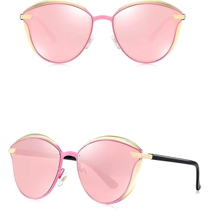 Poliarizuoti akiniai nuo saulės moterims T36 rožiniai