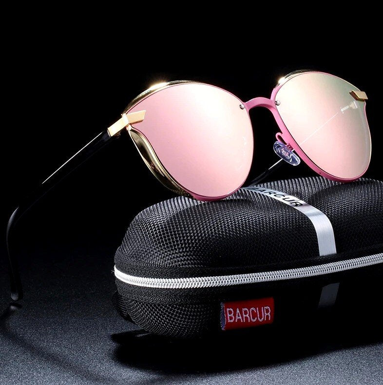 Poliarizuoti akiniai nuo saulės moterims T36 rožiniai