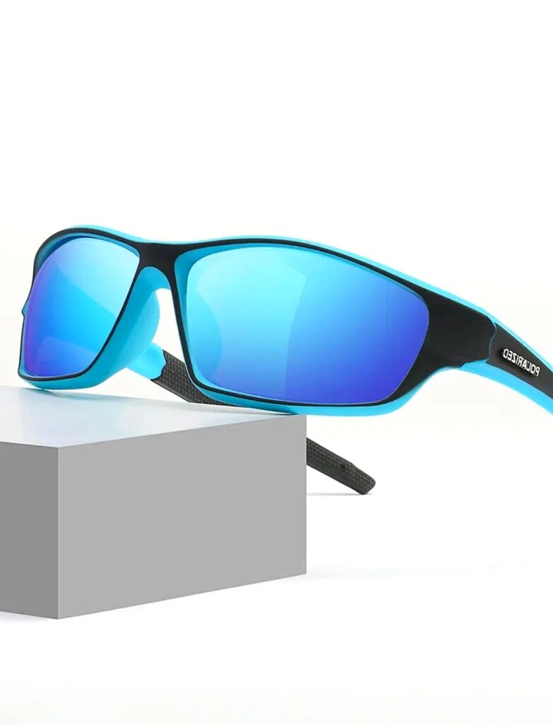 Poliarizuoti sportiniai akiniai nuo saulės vyrams H25 mėlyni