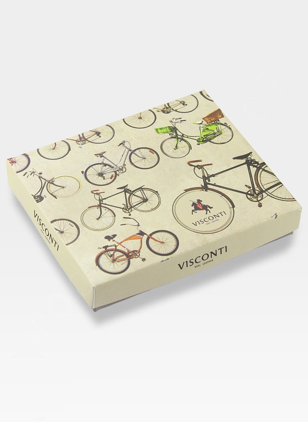 Natūralios odos kortelių dėklas vyrams Visconti, juodas S1032