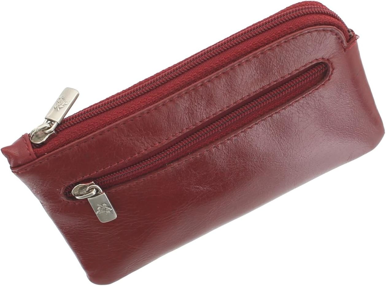 Raktinė iš natūralios odos Visconti MZ19, raudona D5