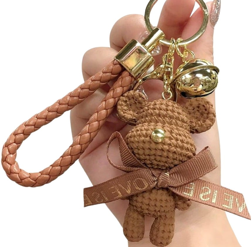 Raktų pakabukas bear F156, rudos spalvos