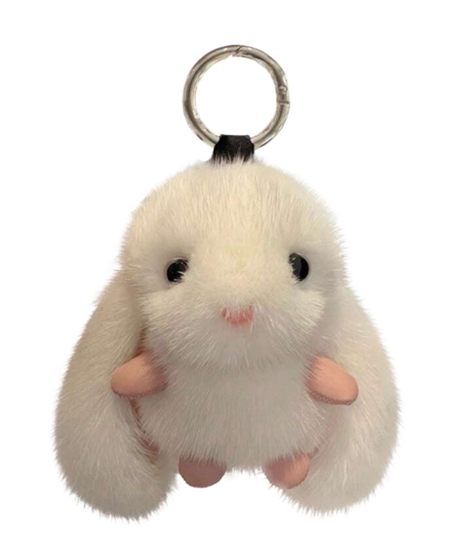 Raktų pakabukas - kiškis T12, baltas