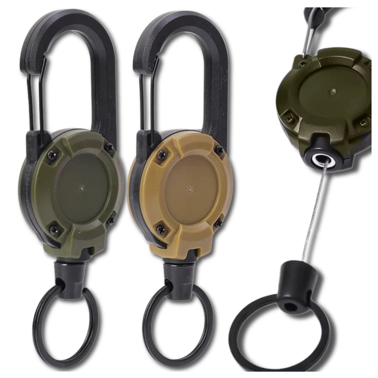 Raktų pakabukas su karabinu, 60 cm, 2 vnt.