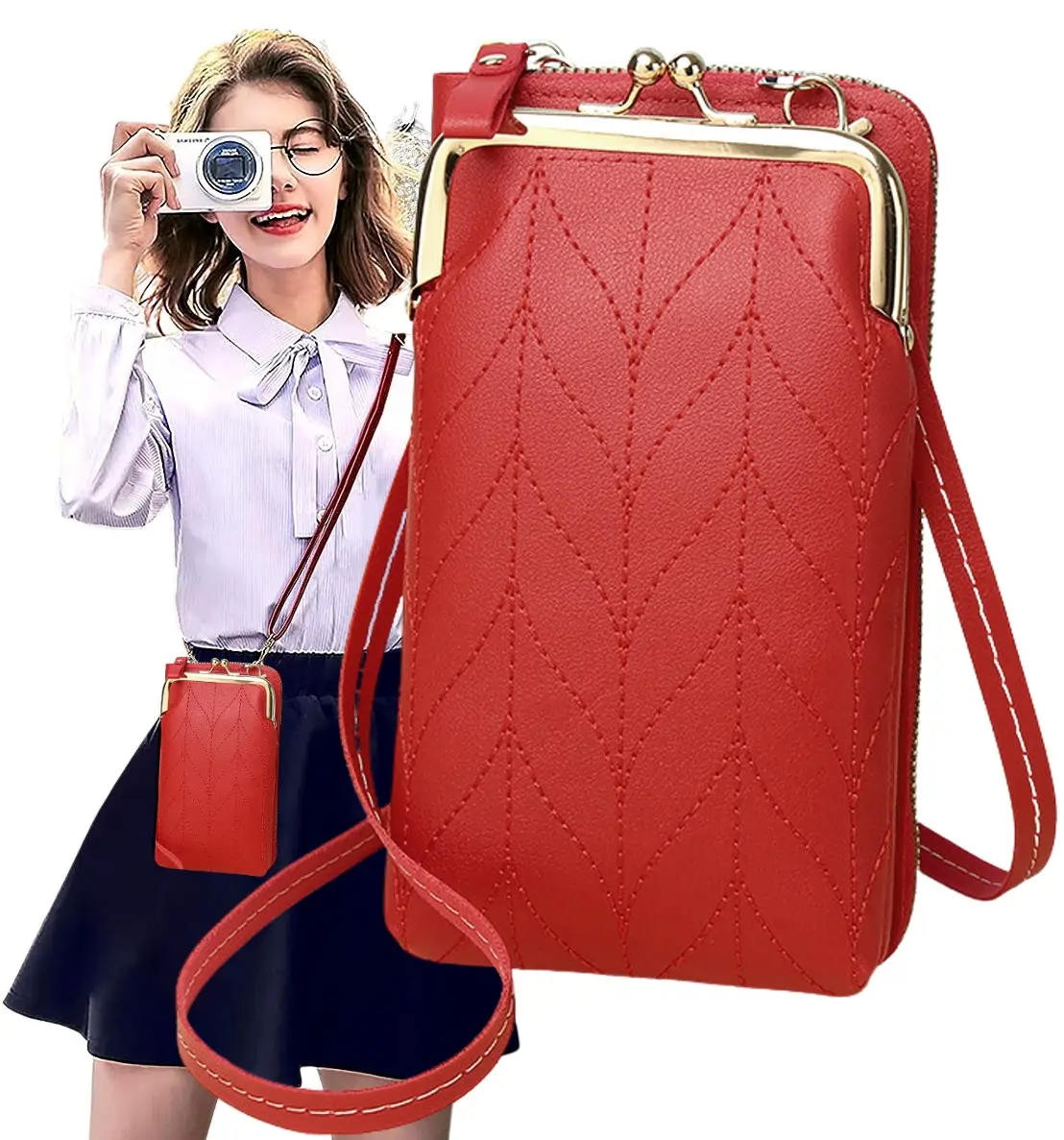 Rankinė moterims Y43 raudona R48