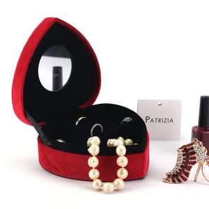 PATRIZIA BEAUTY-H1 raudona kosmetinė dėžutė czerwony