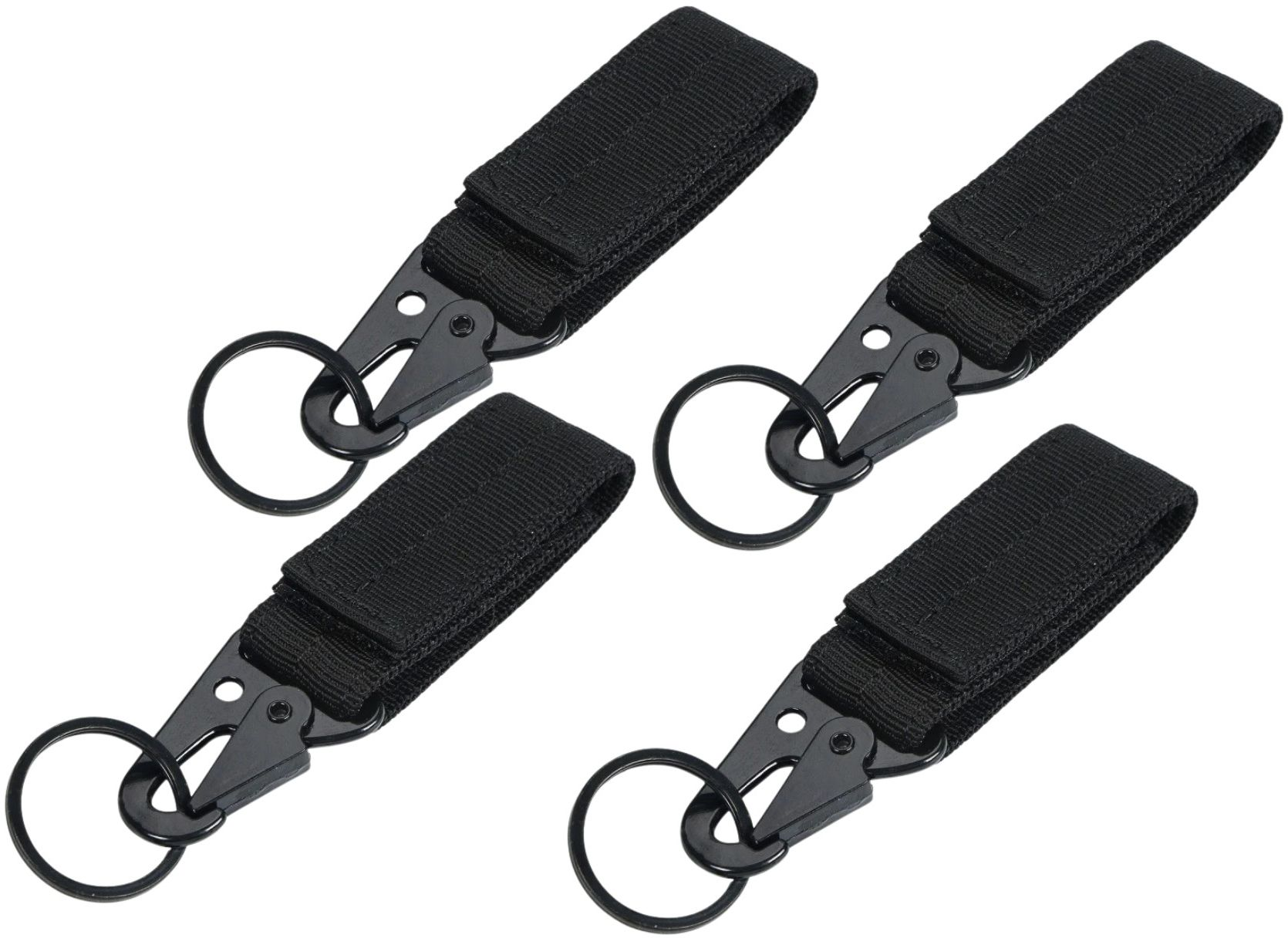 Taktinis raktų pakabukas 4vnt. M13, juoda