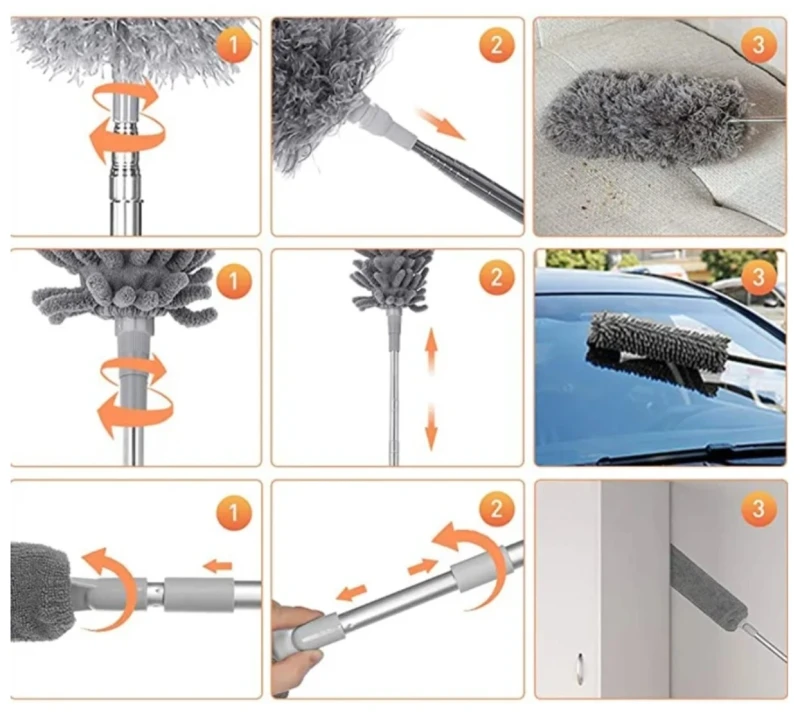 Teleskopinis dulkių valymo šepetys B2