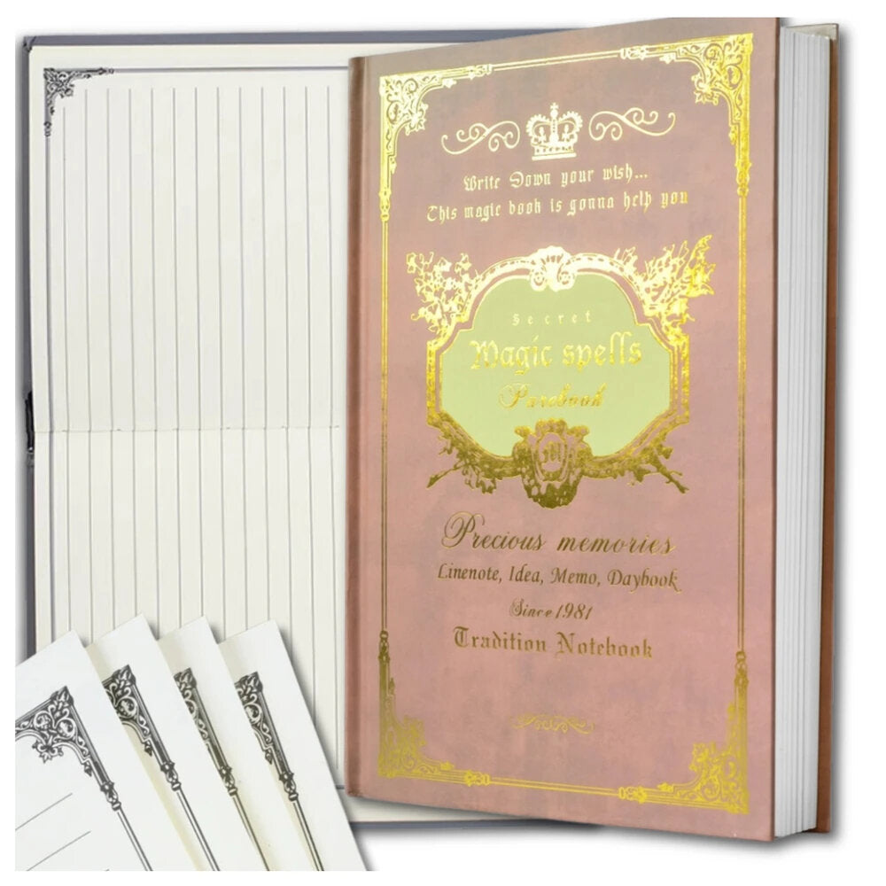 Užrašų knygelė, linijomis, 160 lapų, rožinė