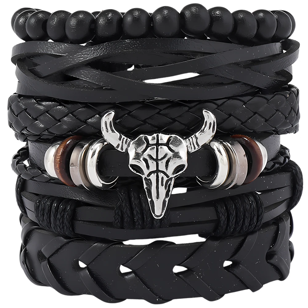 Vyriška apyrankė P2, juoda A10