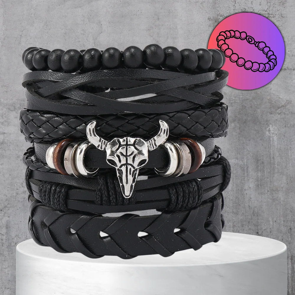 Vyriška apyrankė P2, juoda A10