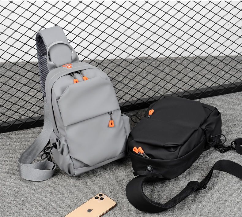 Vyriška daugiafunkcė anti-theft USB per petį nešiojama kuprinė, juoda