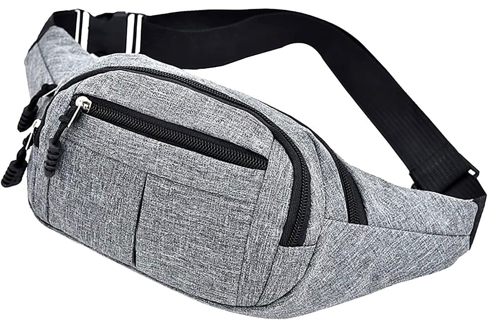 Vyriška juosmens rankinė, krepšys R42, pilka R226