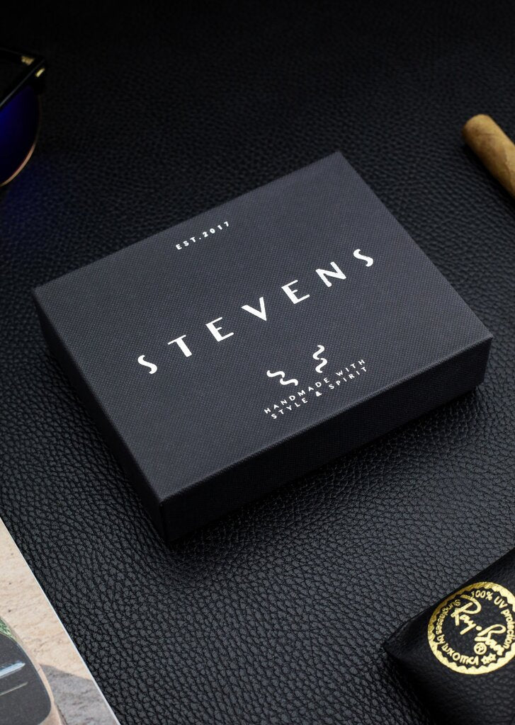 Vyriška natūralios odos piniginė Stevens Z05-8888A-R, RFID apsauga