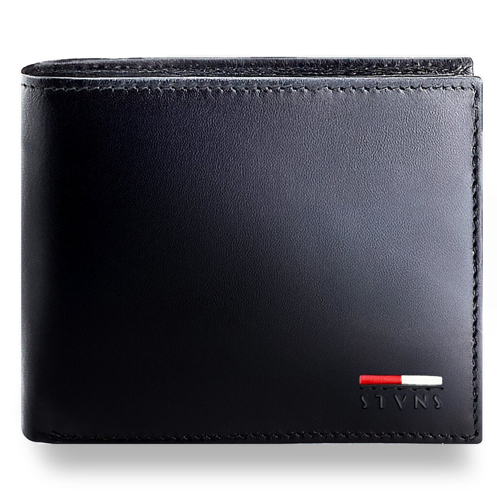 Vyriška natūralios odos piniginė Stevens Z07-325-R, RFID apsauga