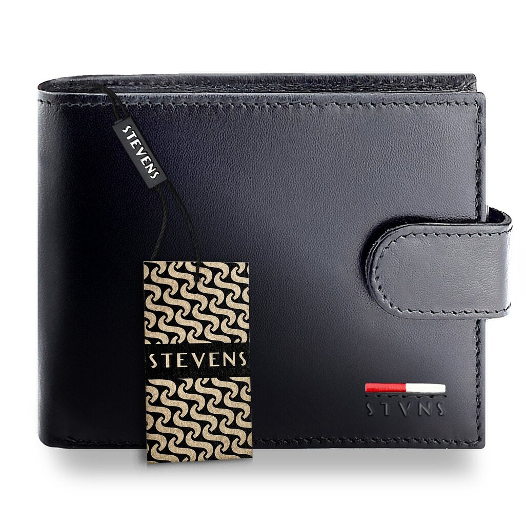 Vyriška natūralios odos piniginė Stevens Z07-8888A-R, RFID apsauga