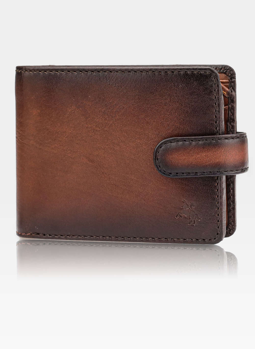 Vyriška natūralios odos piniginė Visconti AT-72, ruda S510
