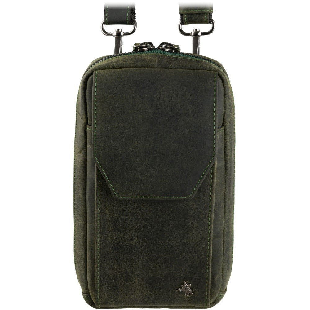 Vyriška odinė kelioninė rankinė, Visconti S-45, žalia