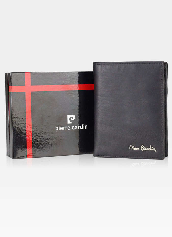 Vyriška odinė piniginė Pierre Cardin Tilak60 331, juoda S433