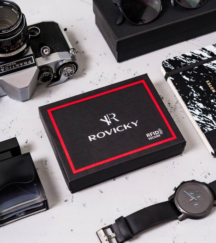 Vyriška odinė piniginė Rovicky RV108 S416