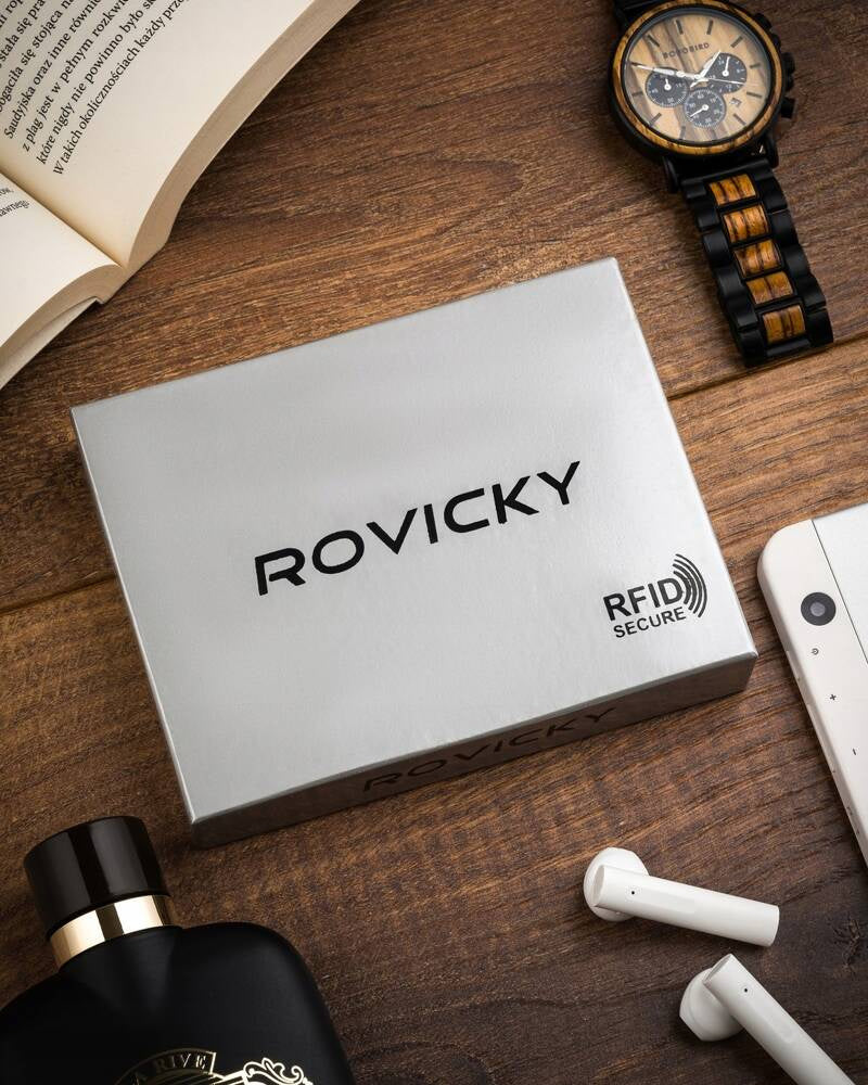 Vyriška odinė piniginė Rovicky RV131 S390