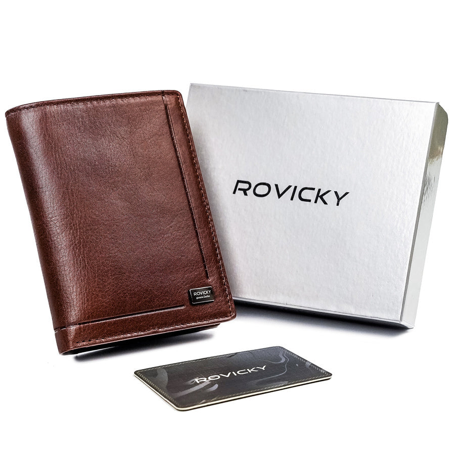 Vyriška odinė piniginė Rovicky RV86 S215