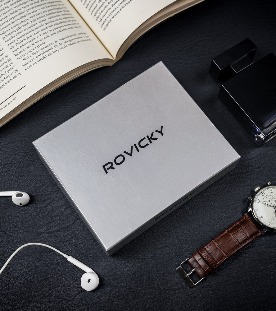 Vyriška odinė piniginė Rovicky RV86 S215