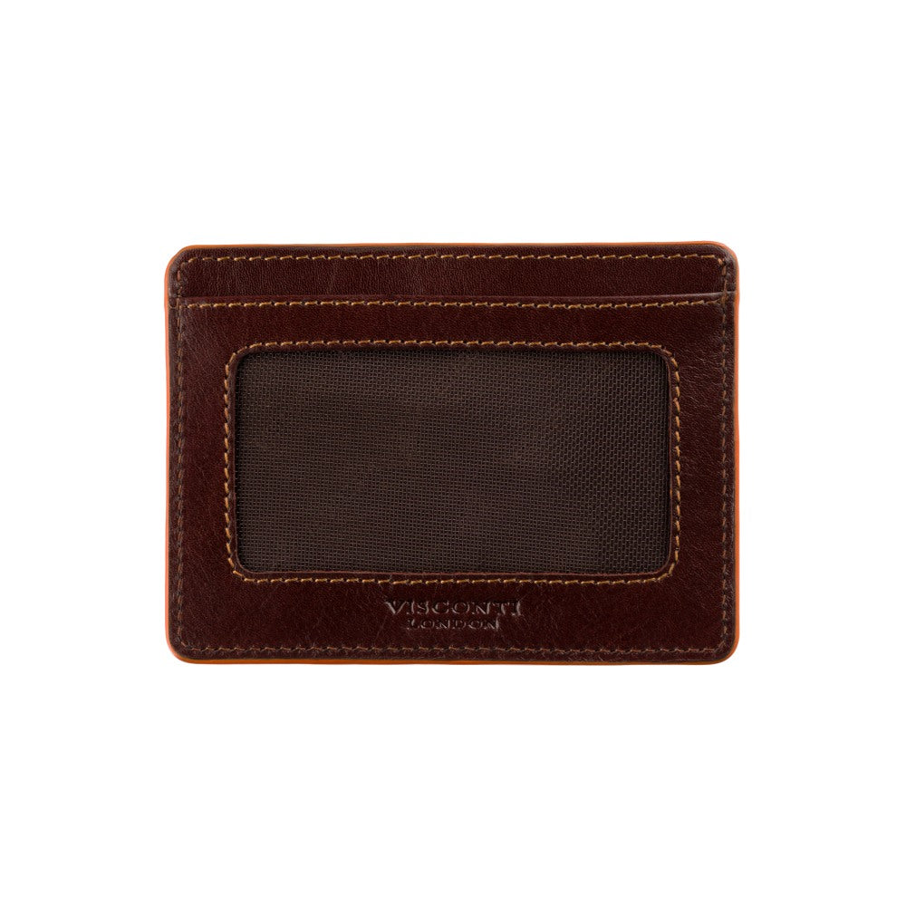 Vyriška odinė piniginė, Visconti Monaco ALP91, tamsiai ruda, su RFID apsauga
S157