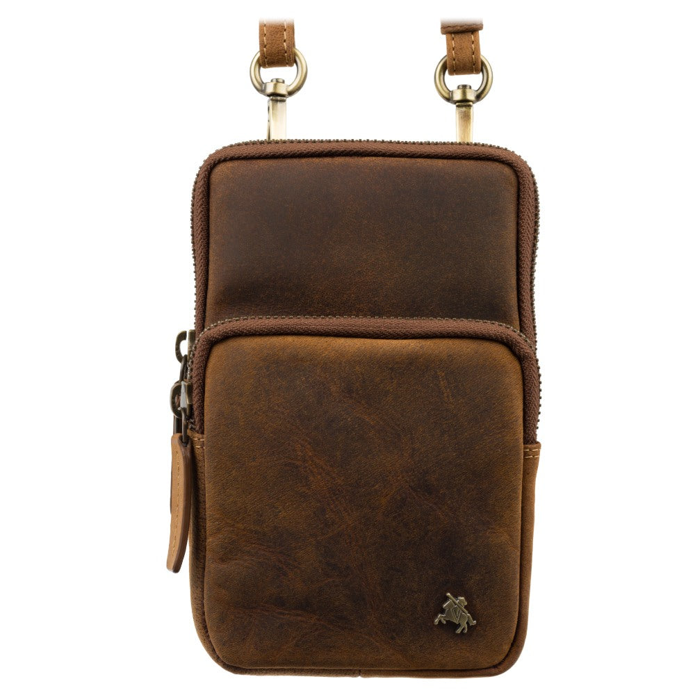 Vyriška odinė rankinė, Visconti S-5, ruda R214