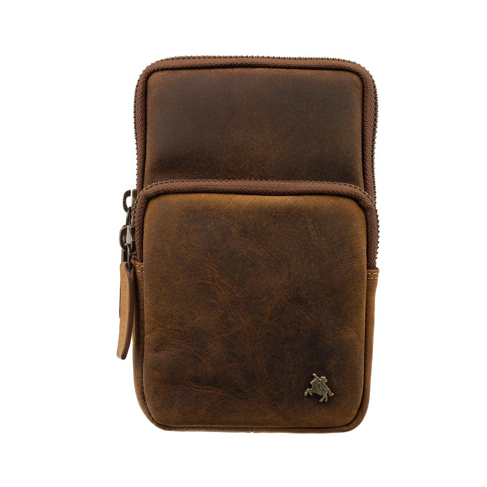 Vyriška odinė rankinė, Visconti S-5, ruda R214