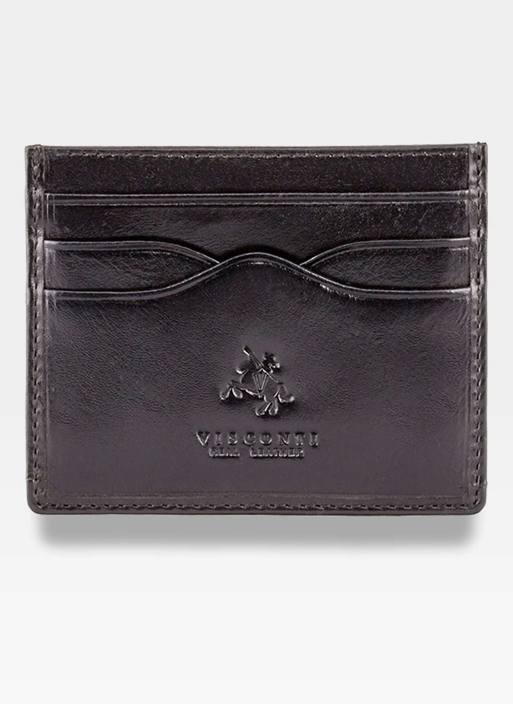Vyriška odinė Visconti piniginė MZ1, juoda S499