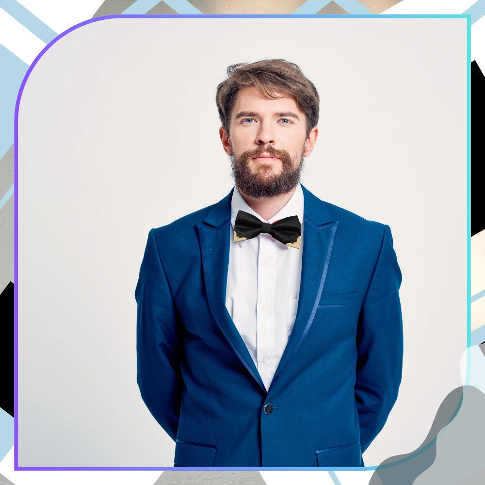 Vyriška peteliškė, juoda, reguliuojama