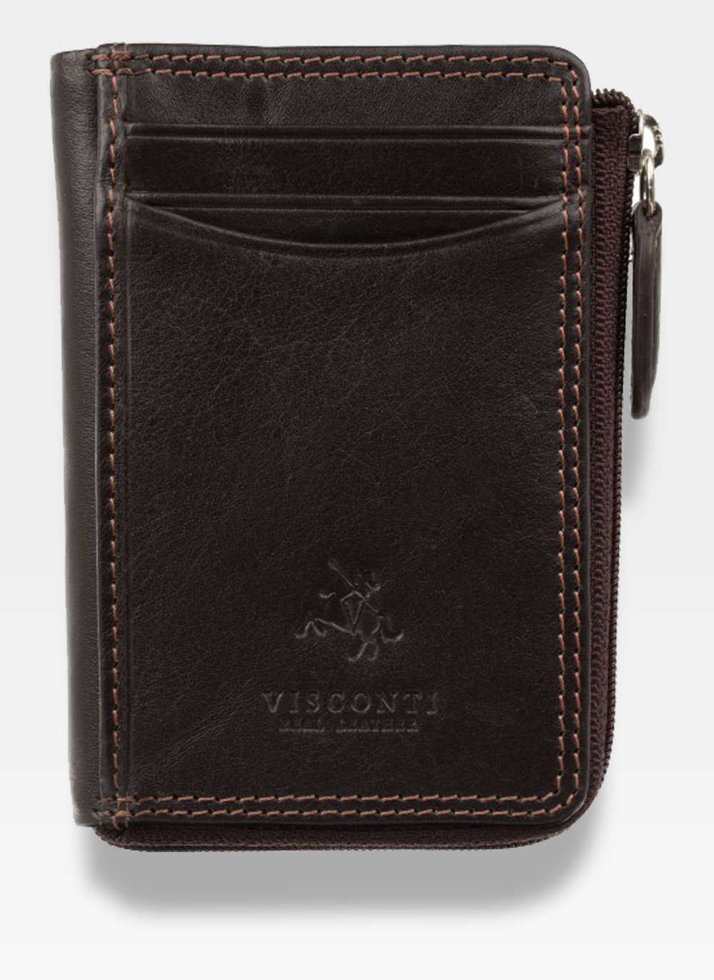 Vyriška piniginė Visconti P1, ruda S50