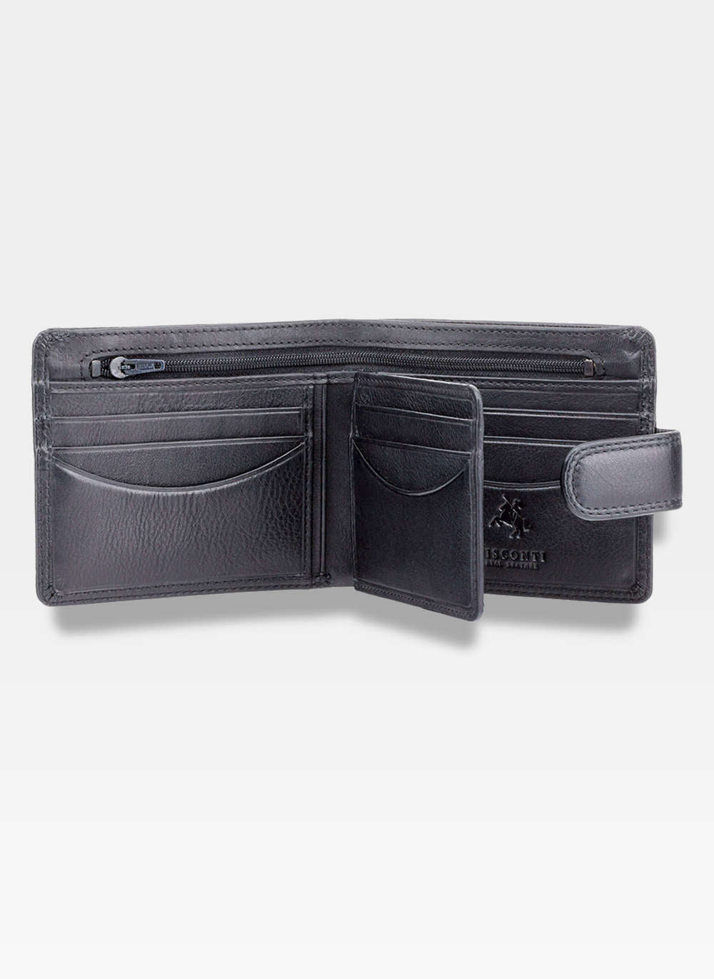 Vyriška piniginė Visconti P10, juoda S49