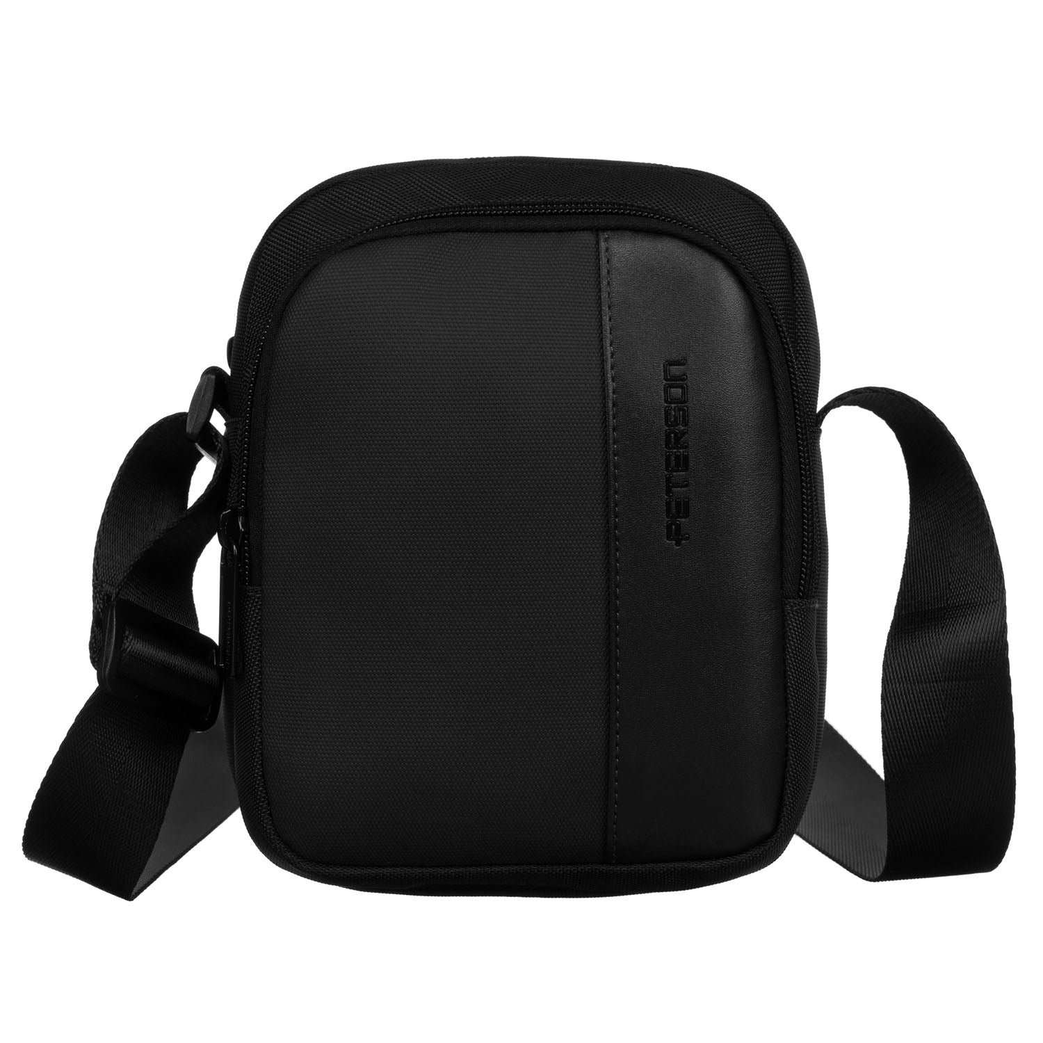 Vyriška rankinė per petį, juoda, cordura R25