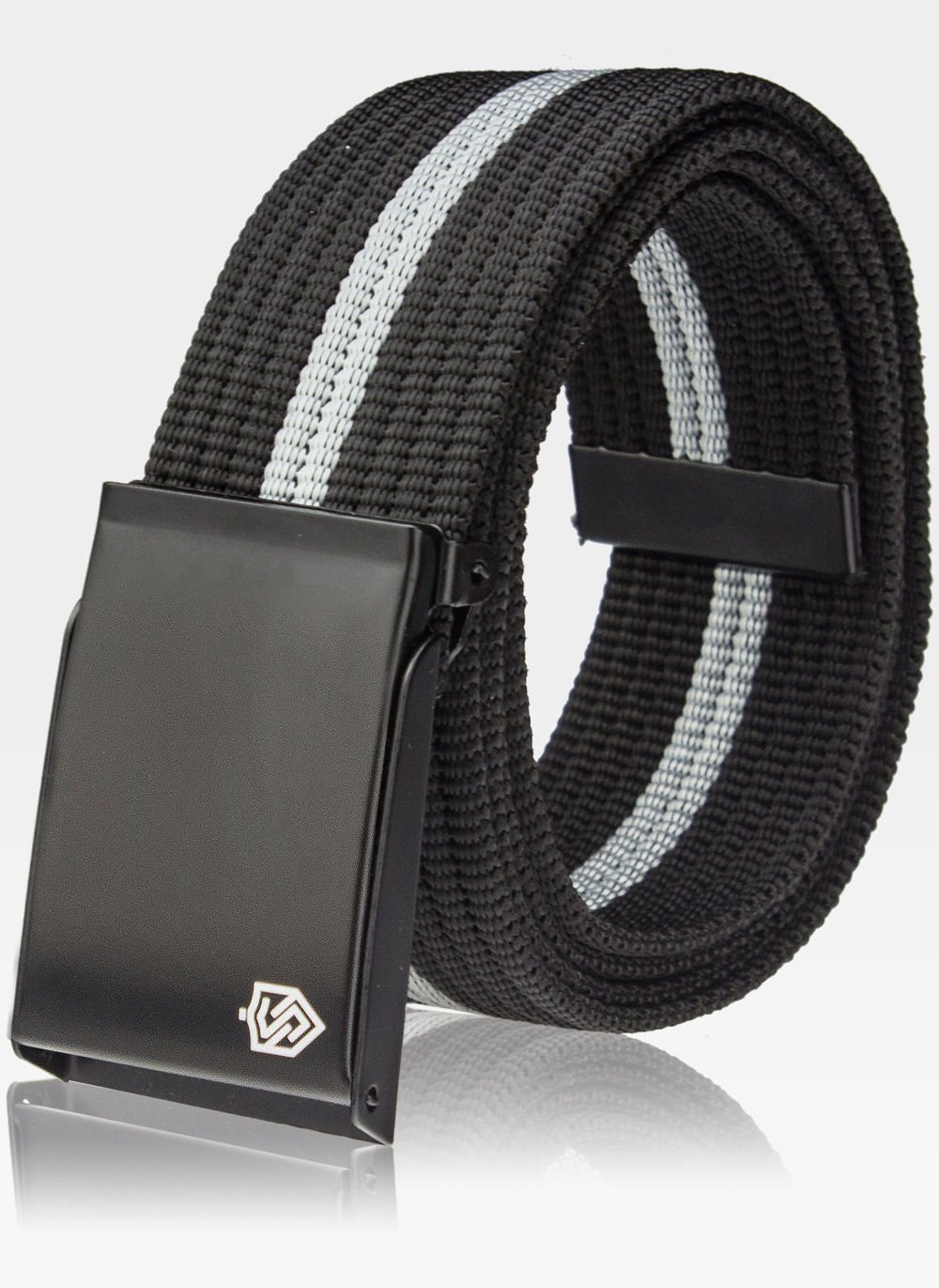 Vyriškas diržas STEVENS juodos, pilkos spalvos 135XL dydžio, universalus D102