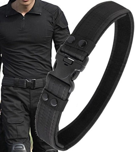 Vyriškas karinis taktinis diržas E103 juodas